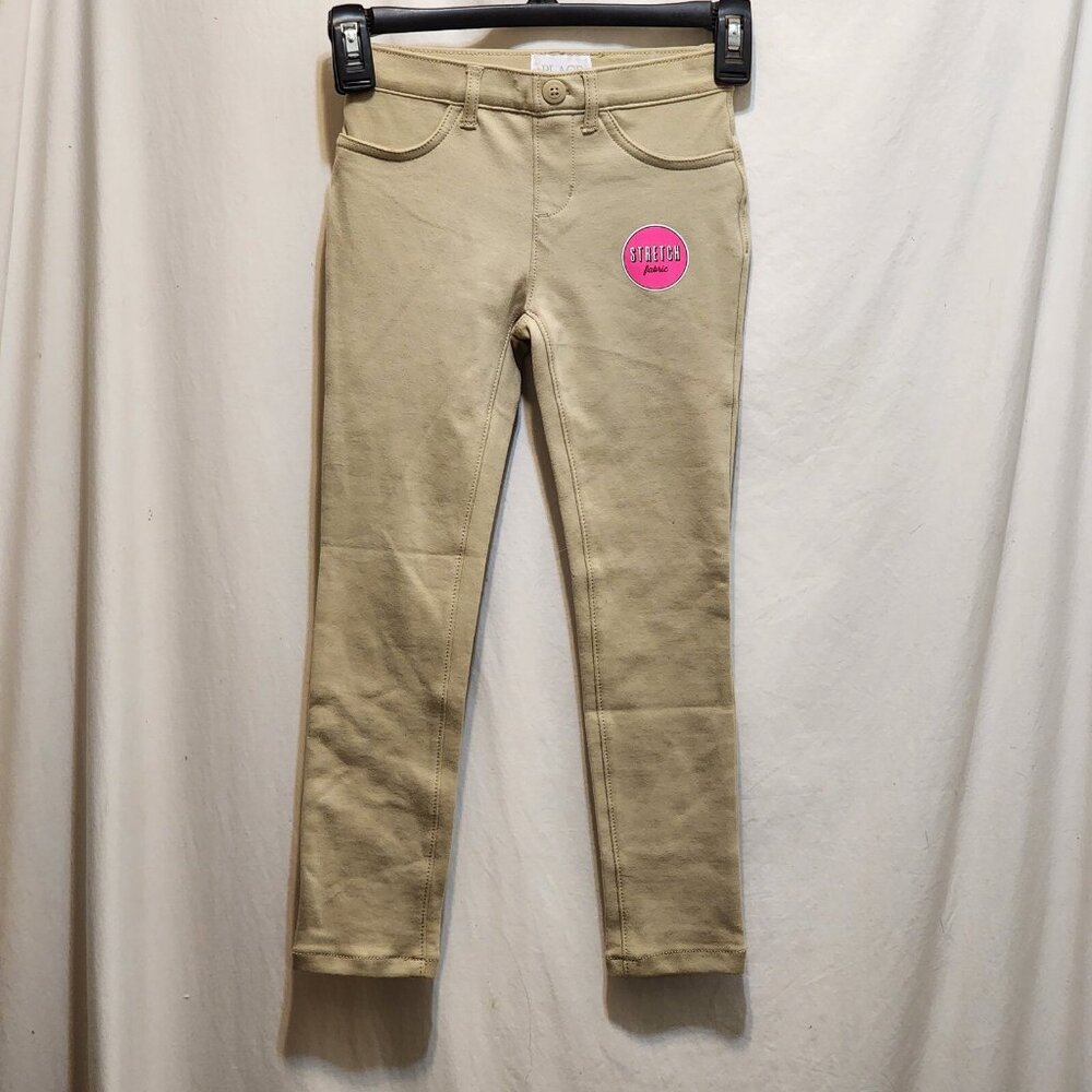 The Children's Place Girls Beige Stretch Jeggings Leggings Size 6 Sandy NEW
